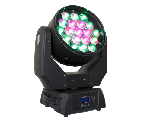 Queen beam 19pcs led zoom moving head