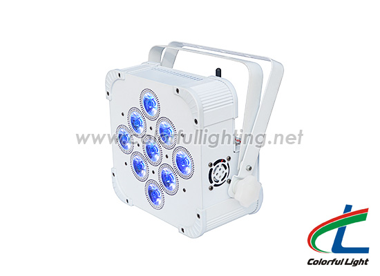 9 RGBW Wireless Battery LED Par Can