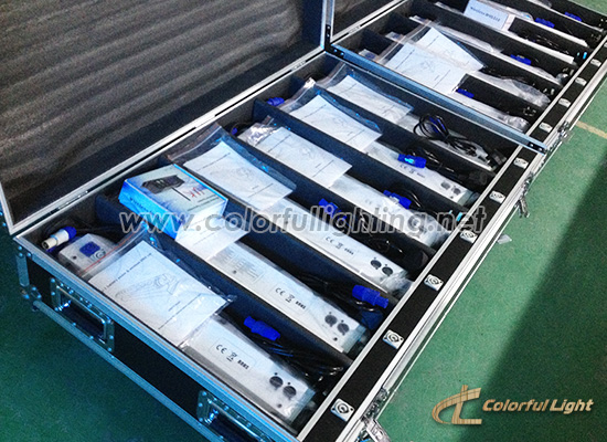 Wireless Battery LED Wall Washer Chargeable Flight Case