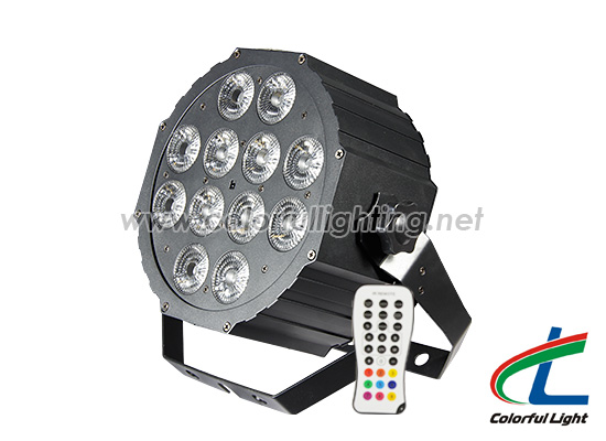 12 12W 5in1 Infrared Ray Flat Par Can