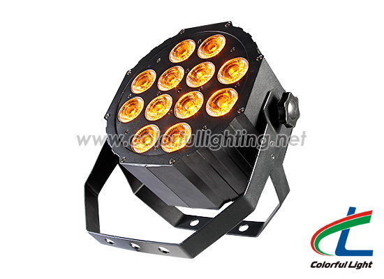 12 12W RGBWA Infrared Ray Flat Par Can